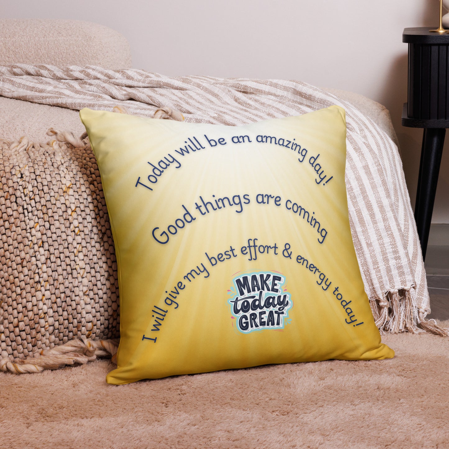 “Manifesting Magic” Daily Affirmation Pillow