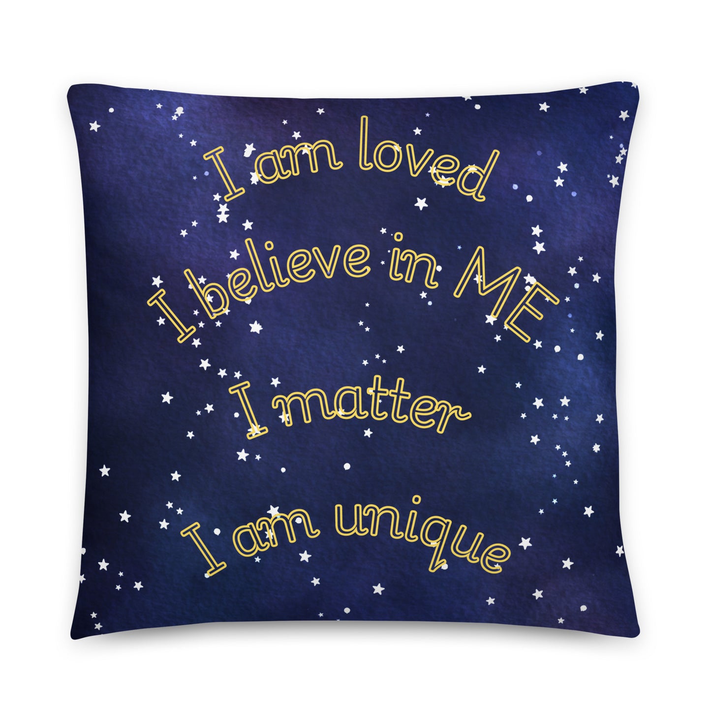 “Galactic Confidence” Starry Night Pillow