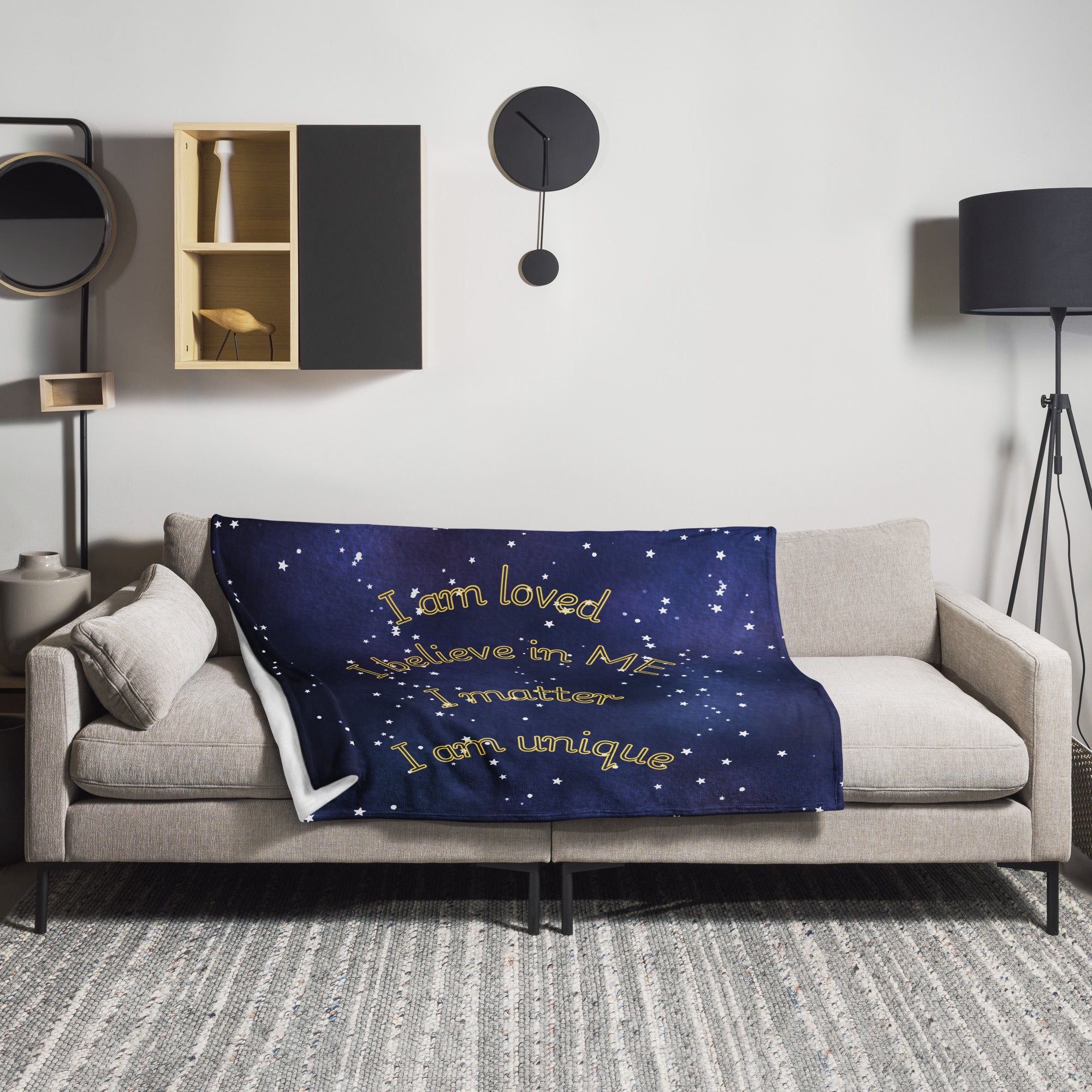 “Galactic Confidence” Starry Night Blanket